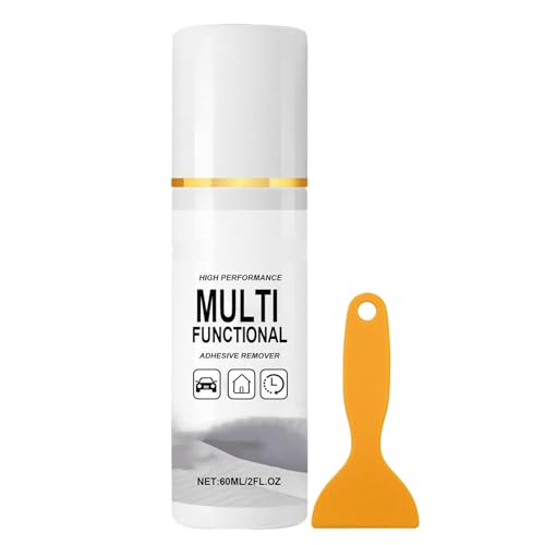 Huxibai Rimosore - Quitapegatinas | 60 ml - Disuelve etiquetas de coche para calcomanías - Limpiador para coche no rayado con rasqueta para cristales de parabrisas