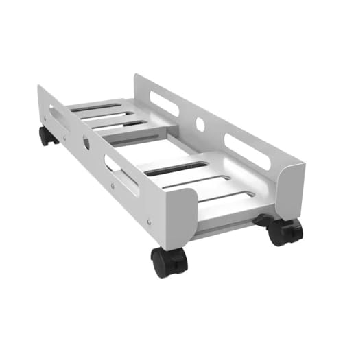 Soporte para CPU con altura telescópica para escritorio, color blanco, tamaño único miniatura 1