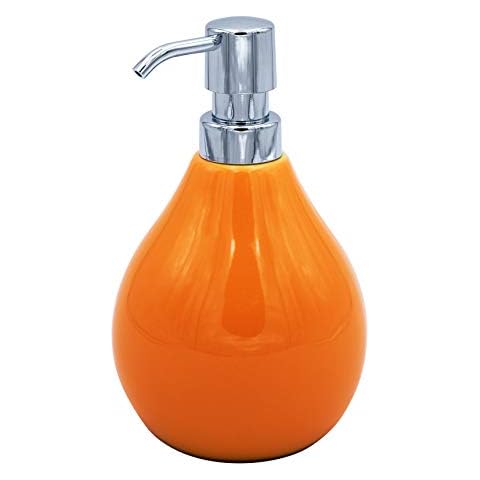 Ridder soap Dispenser, ceramics, Orange, Approx. 10 x 10 x 17 cm Cover