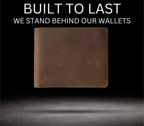 Image of Stealth Mode Leather Bifold Wallet for Men With ID Window and RFID Blocking