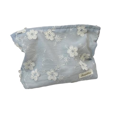 Bolsa de Belleza de Flores en Relieve de Lujo Caja portátil de tamaño Generoso para Mujer Sujetar el Embrague Sacos de Maquillaje de Lujo Presenta.