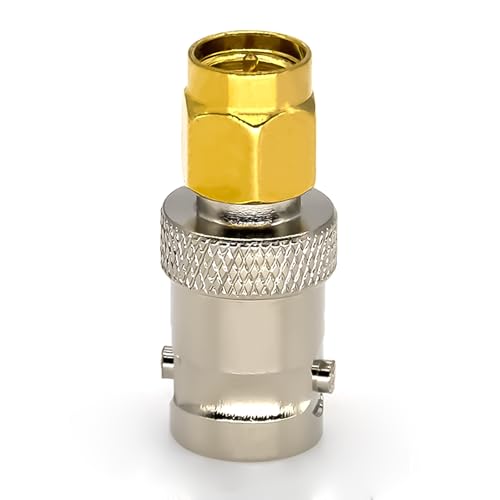 Adaptador coaxial SMA macho a BNC hembra 2 unidades miniatura 6