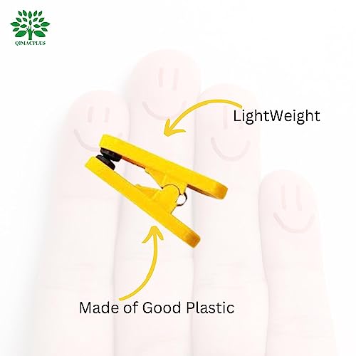 Image of QIMACPLUS - Power Clip for Acu Points Finger Sujok and Zone Therapy Magnetic | finger zone therapy tool 4 Pcs Yellow