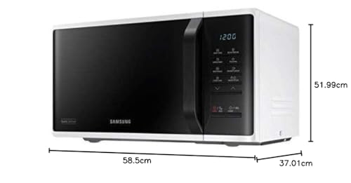 Samsung 23 Liters Solo Microwave with Quick Defrost, White - MS23K3513AW"Min 1 year manufacturer warranty" (UAE version)