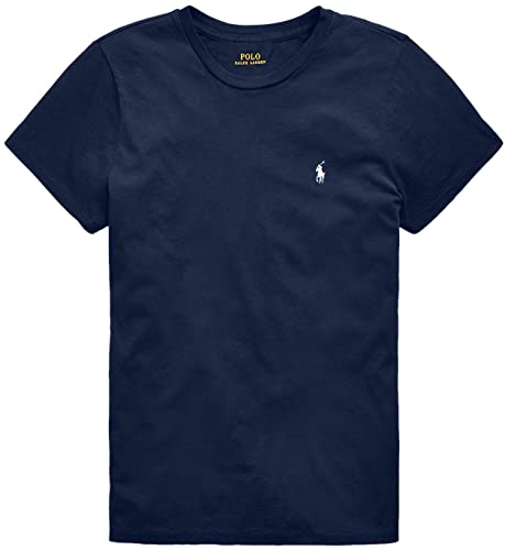 Polo Ralph Lauren - playera de punto con cuello redondo para mujer, La Armada Francesa, Large