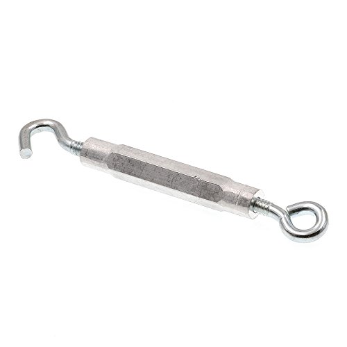 Prime-Line 9070145 Turnbuckles, Eye-To-Hook, 3 16 in. X 5-5 8 in., Zinc Plated Steel & Aluminum, 10-Pack