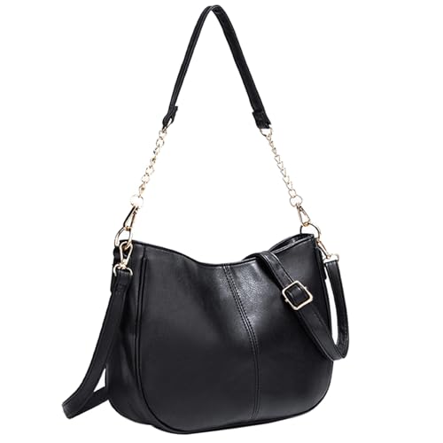 Crossbody Shoulder Handbag Women Small Hobo Tote Bag Casual Satchel for Shopping Travel with 2 Adjustable Straps