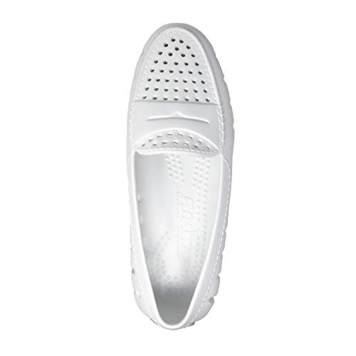 Image of Floafers Posh Driver Bright White /Harbor Mist Gray 8 M