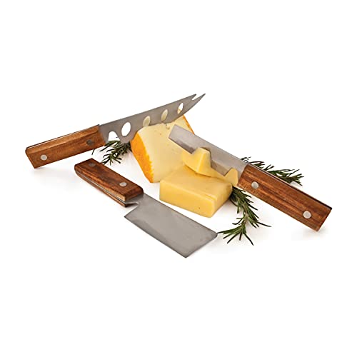 One-Day Sale: Up to 50% Off Twine Rustic Set Cheese Knives, Wood