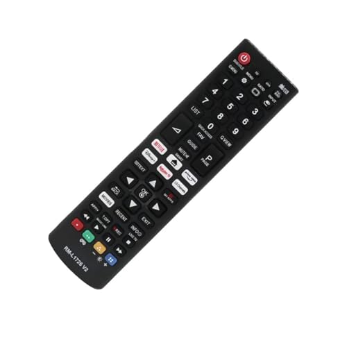 Télécommande universelle noire compacte pour TV LCD Easy dotée de touches ergonomiques