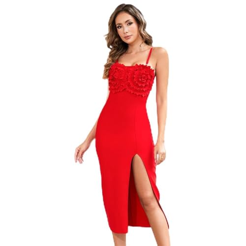 Amazon.com: BEAUKEY Women's Red Bandage Dress Midi Bandage Dress with Thigh Split Flowy Bodycon Cocktail Evening Dresses (S,Red) : Clothing, Shoes & Jewelry Amazon.com: BEAUKEY Women's Red Bandage Dress Midi Bandage Dress with Thigh Split Flowy Bodycon Cocktail Evening Dresses (S,Red) : Clothing, Shoes & Jewelry