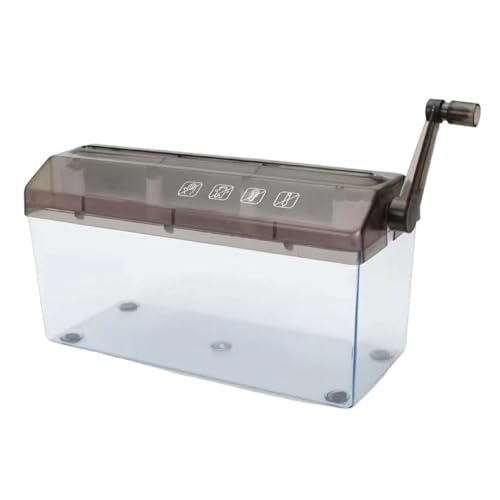 Destructora de papel - Cortador de papel manual, máquina de manivela portátil, dispositivo para destruir documentos personales, mini dispositivo de protección de datos de oficina | para dormitorio