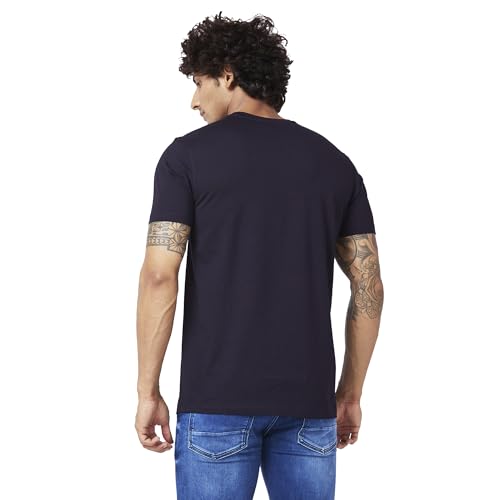 Image of Spykar Men's Solid Slim Fit T-Shirt