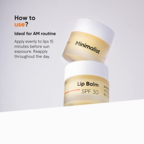Minimalist Spf 30 Lip Balm With Ceramides & Hyaluronic Acid | Lip Protection & Nourishment | For Women & Men | 8 Gm, Off White - Image 5