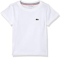Lacoste Boy's Basic Crew Neck Tee, White, 10 Years