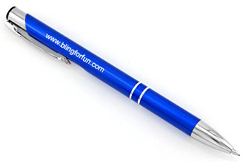 GIFTS INFINITY® Engraved/Personalized Metal Ball Point Pen. (Metal Pen 1, Blue)