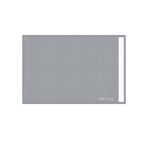 Plancha de Corte Profesional Series con Grosor de 5mm, 5 Capas Auto cicatrizante con Cuadrícula y Reglas, Máxima Protección, Lavable y Resistente by Office box. (A3-30 x 45 cm)