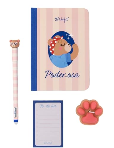 Kit de Regalo Poder-osa Mr. Wonderful set de papelería A6
