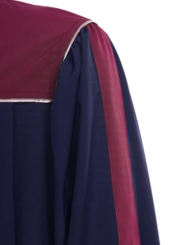 Robe longue pour chorale bicolore avec manches évasées ample