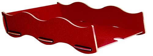 DIN A4 Ablage rot dunkelrot Holzwerkstoff Werkhaus