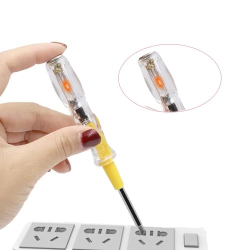 Image of GANPUB 1Pc Induction Power Detector Electrician Intelligent Voltage Tester Non-Contact Induction Test Pencil Dual Function Cross Slotted Electric Indicator, Electrical