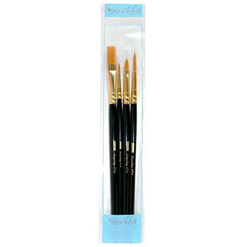 Grim'tout Makeup: Set of 4 brushes, Black, Assortiment de 4 pièces