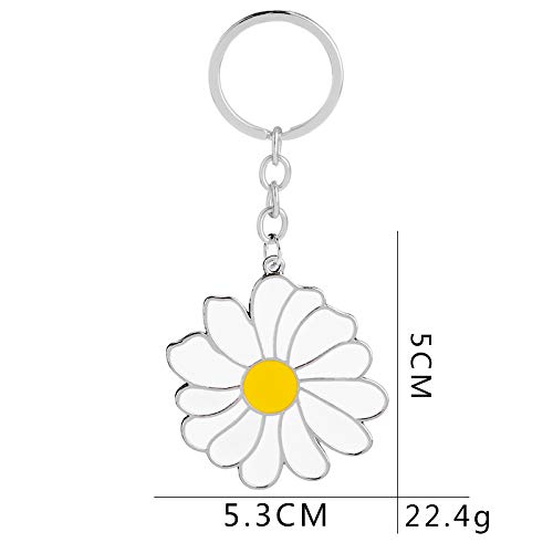Cupid Zinc Alloy Little Daisy Keychain White : Amazon.in: Fashion