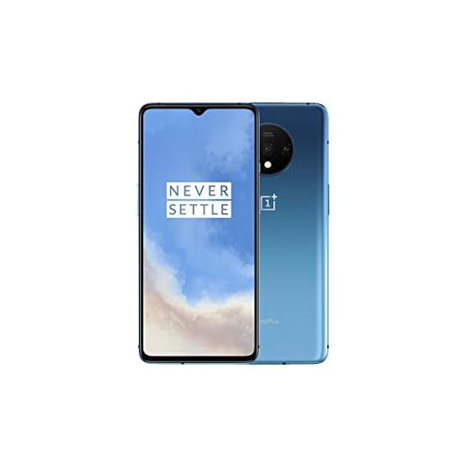 OnePlus 7T - Smartphone Débloqué 4G (Ecran 6,55 pouces - 8Go RAM - 128Go Stockage - Ecran Amoled 90 Hz) Glacier Bleu [Version française]