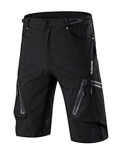 Pantalones Ciclismo Bestgift Hombre Negro L miniatura 1