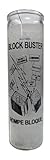 Generic Block Buster (Rompe Bloque) 8'' Pillar Candle, White