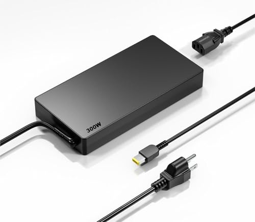 Dongerdi Adaptador de CA de 300 W para Lenovo Legion 5, 7, serie Y, Legion Charger GX21F23045 ADL300SDC3A SA10R16956 5A10W86289, fuente de alimentación de punta delgada de 300 W