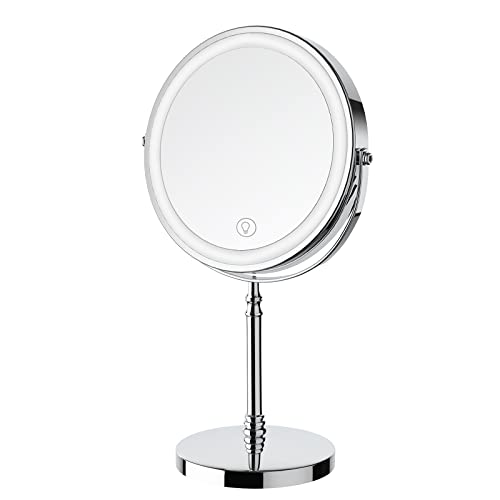 DEIOVWXS Makeup Mirror, Rechargeable Vanity...