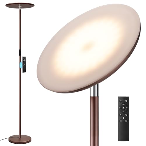 PreeOtti Modern LED Floor Lamp - Remote & Touch Control,