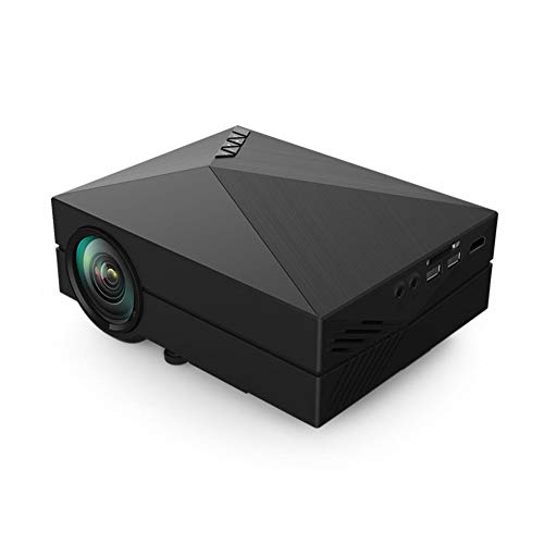 Projecteur YG60A mini portable LED 1080p avec ports HDMI USB et AV pour home cinéma noir