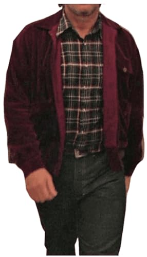 Men's Jack Nicholson Corduroy Jacket Shinning Costume Halloween Bomber