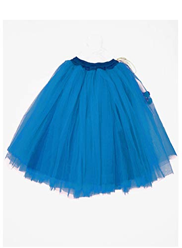 Image of A.T.U.N. Fresh Bloom Embroidered Turquoise Three Piece Tutu Lehenga Set