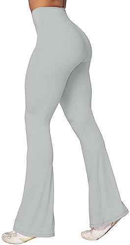 Image of Sunzel Flare Leggings, Crossover Yoga Pants with Tummy Control, High-Waisted and Wide Leg