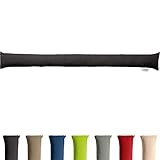 REDBEST Zugluftstopper - Türstopper - Windstopper - Luftzugstopper - Windschutz - für Fenster und Türen - Premium-Qualität - mit Beschwerung - anthrazit - Größe 90x10 cm