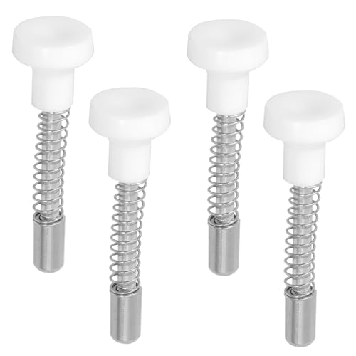 Frcolor 4個 ベビーベッド用スプリング式プランジャーラッチ 耐久性鉄製 落下防止固定具 交換用部品 簡単取り付け 設計