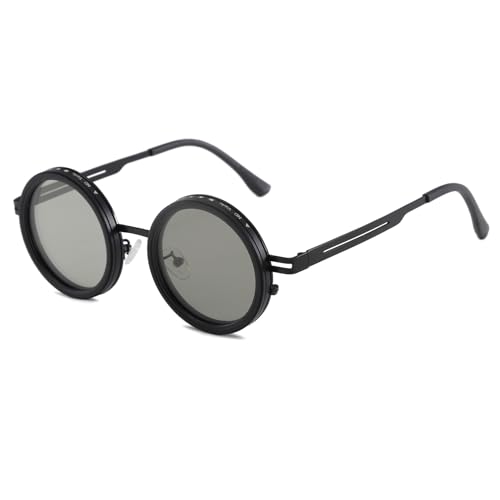 Long Keeper Adjustable Tint Sunglasses Men Round Polarized Sunglasses 1-9 Gears Lightweight Glasses for Hiking Drving Fishing