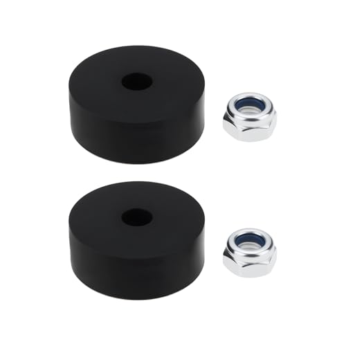 ECSiNG 2Pcs 27x6mm Rubber Seals with 2 M6 Nuts 10mm Thick Compatible with Bison 28mm Bait Pump