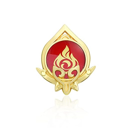 Broche Genshin Impact Vision – Broche luminoso Eye of God – Acessórios para projetos de jogos para mulheres, Metal, Sem pedras preciosas