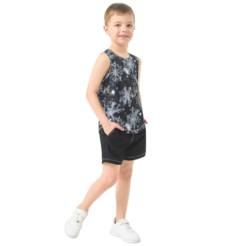 Boys Tank Top Shirts Sleeveless T-Shirts Crew Neck for Kids Clothing Children4