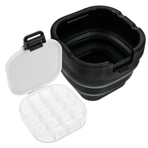 Beatifufu Collapsible Paint Brush Washer Box Portable Water Bucket for Artists Multi Functional Paintbrush for Watercolor and Oil Painting Reusable Easy to Carry