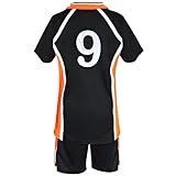 Tokisaki High School Volleyball Uniform Cosplay Costume Women Men Jersey Shirt Shorts Sports Uniforms Suit Halloween(L,Shoyo5-9)