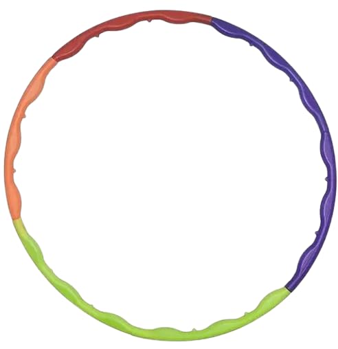 Zig Zag Detachable Hula Hoop – 8 Piece Lightweight and Adjustable Fitness Hoop for Fat Burning and Home Cardio Workouts (Random Colour)-image-29