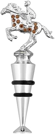 Wine Things Zinc Alloy Derby with Crystal Glass Wine and Beverage...