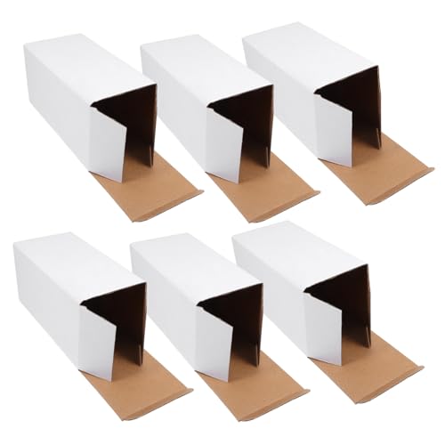 TIDTALEO 10 piezas Cajas de Cartón Corrugado Divididas para Envío y Almacenamiento Pack de Unidades Resistentes y Fáciles de Montar Reutilizables para Embalaje Seguro de Botellas y Objetos