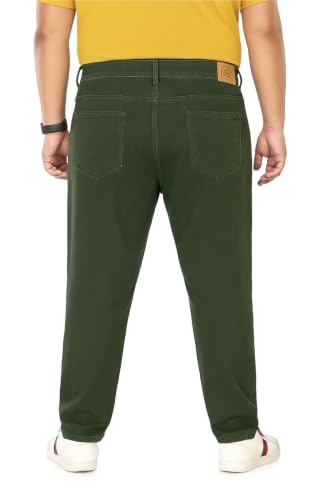 Image of Pluss Tribe - Plus Size Jeans for Men - Denim Jeans - Ideal for Casual, Office Available Sizes : 40 to 52