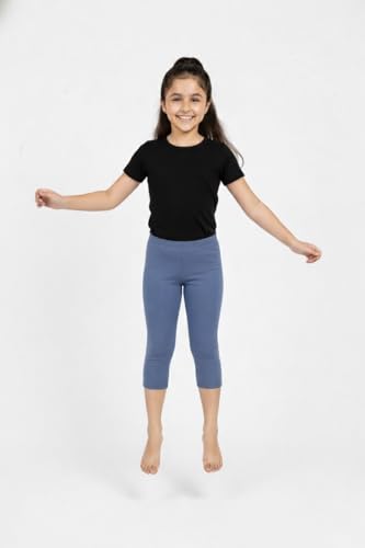 Image of CHARM N CHERISH Girls Cotton 3 /4th Leggings Pack of 1